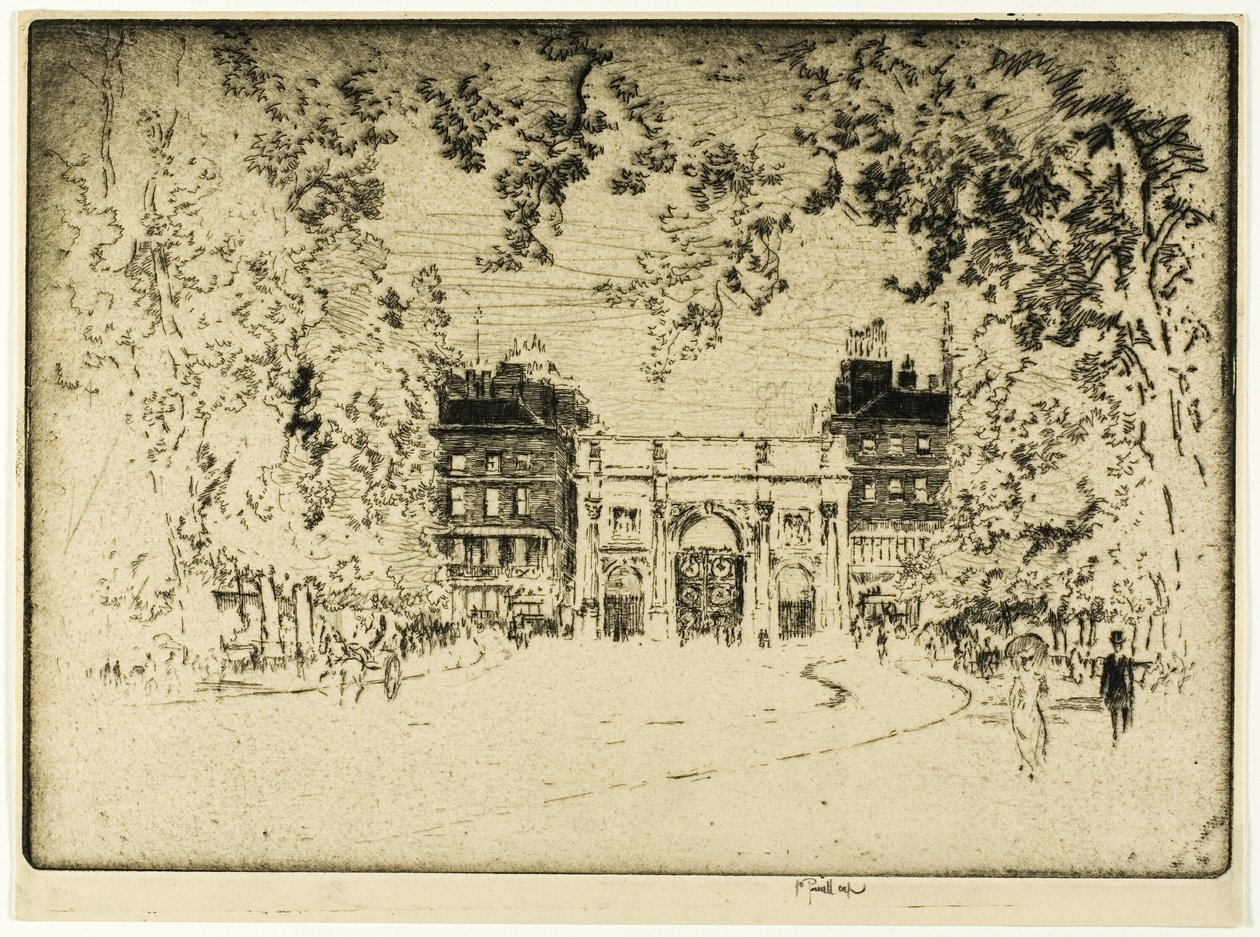 Marmurowy Łuk autorstwa Joseph Pennell