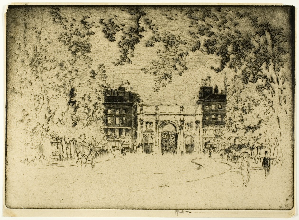 Marmurowy Łuk autorstwa Joseph Pennell