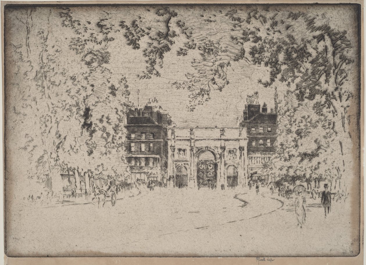 Marmurowy Łuk autorstwa Joseph Pennell