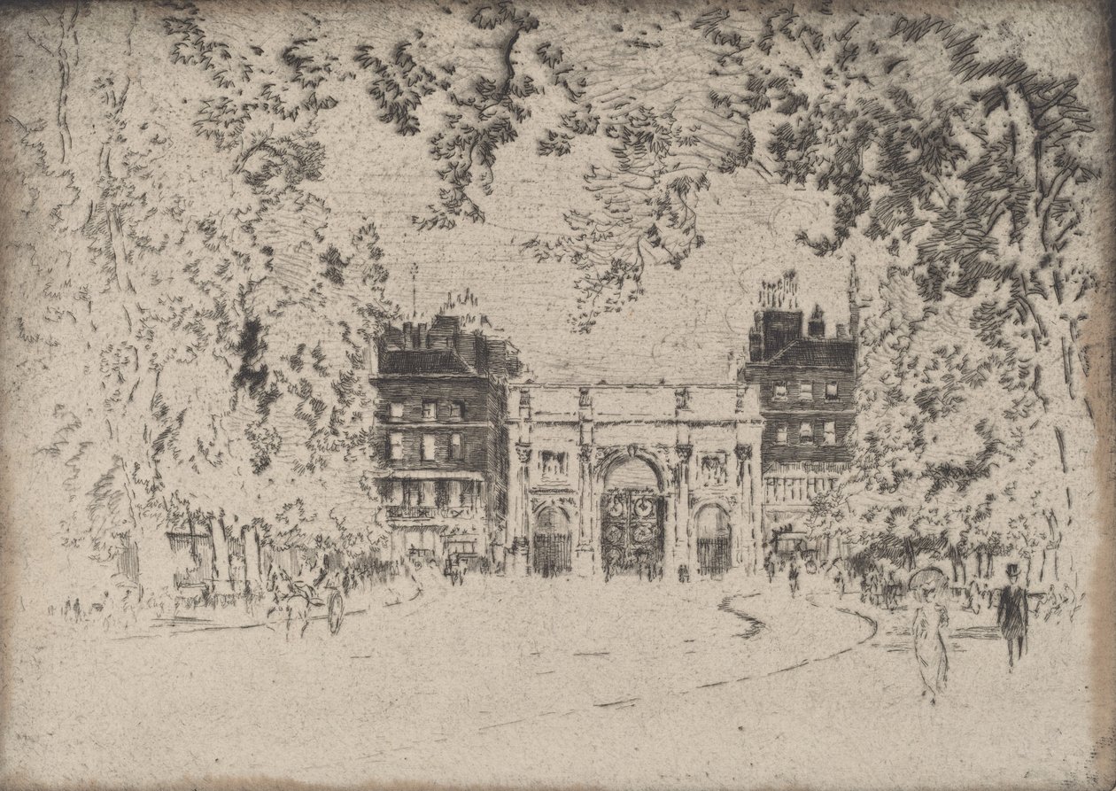 Marmurowy Łuk, 1905. autorstwa Joseph Pennell