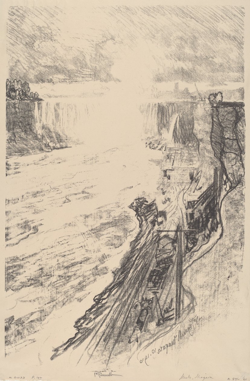 Tajemnica mgły, 1910. autorstwa Joseph Pennell
