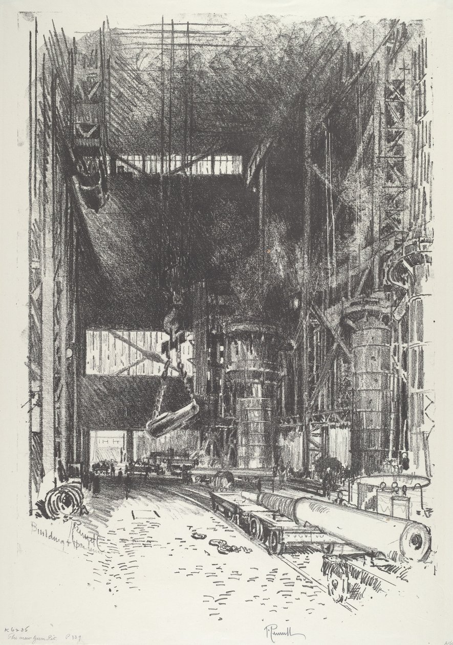 Nowa strzelnica, 1916. autorstwa Joseph Pennell
