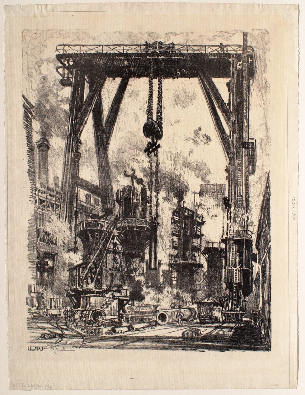 Stare stanowisko artyleryjskie autorstwa Joseph Pennell