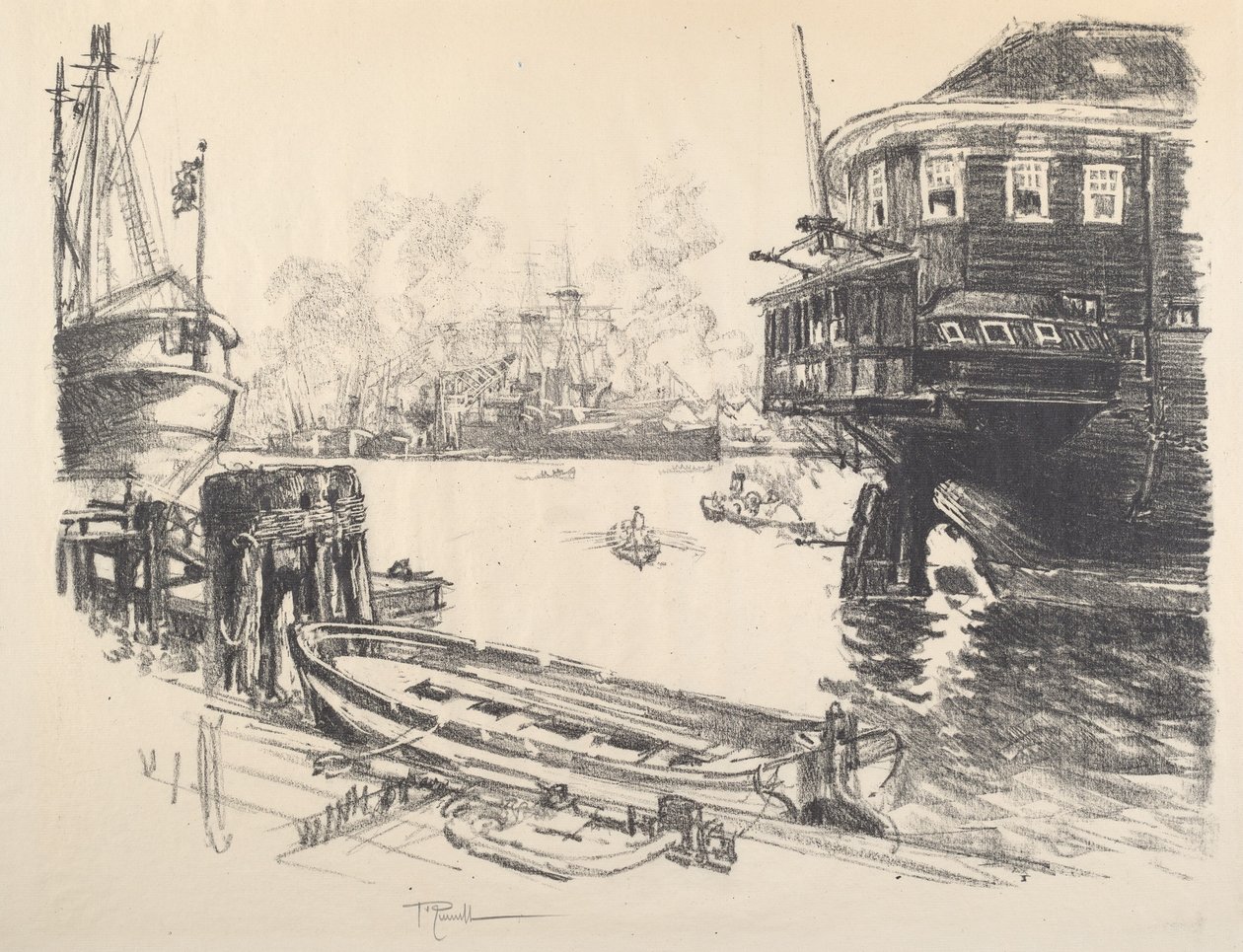 Stare i nowe, 1917. autorstwa Joseph Pennell