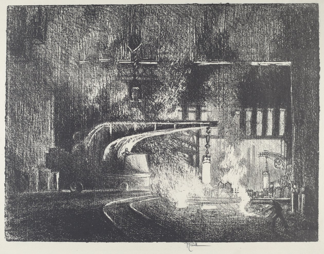 Wózek spacerowy, 1916. autorstwa Joseph Pennell