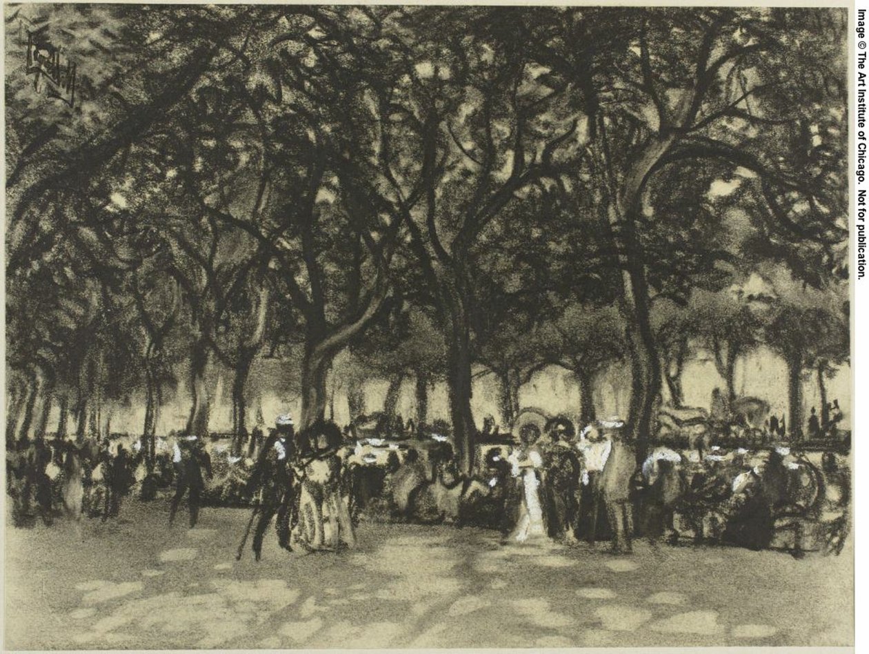 Promenady Madrytu autorstwa Joseph Pennell