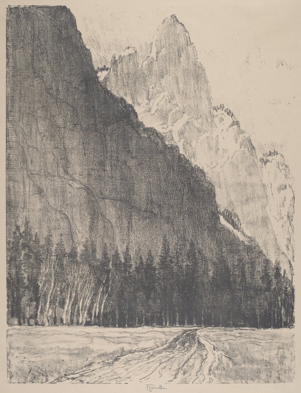 Strażnik, 1912. autorstwa Joseph Pennell