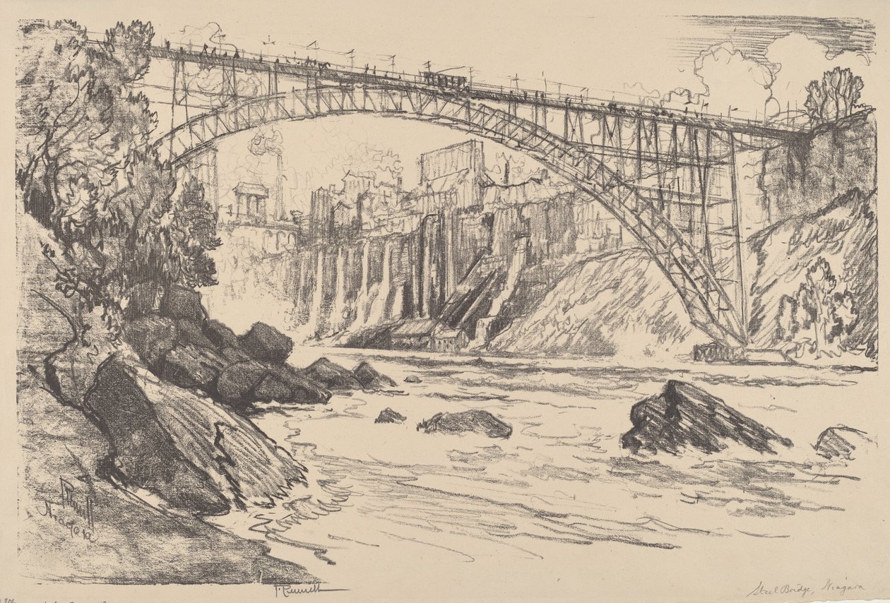 Stalowy Most autorstwa Joseph Pennell