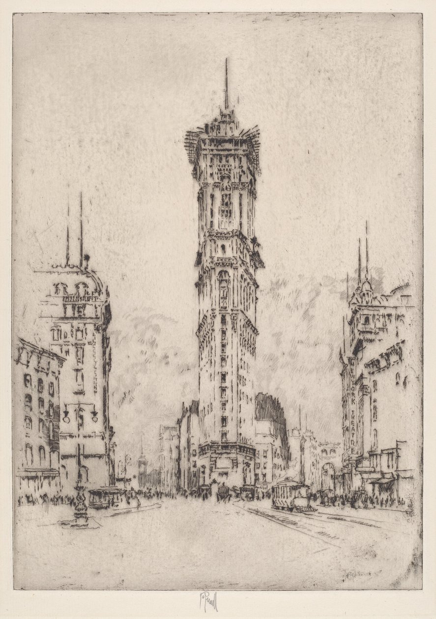 Budynek Timesa autorstwa Joseph Pennell