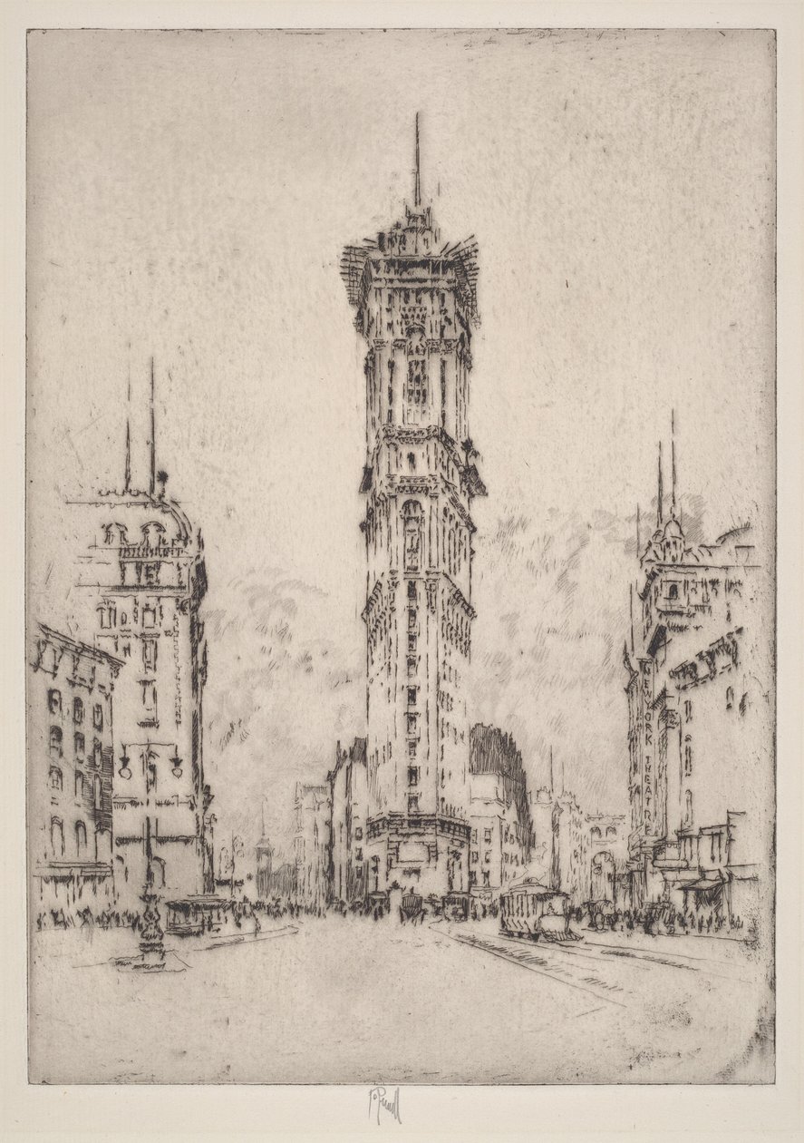 Budynek „Timesa” autorstwa Joseph Pennell