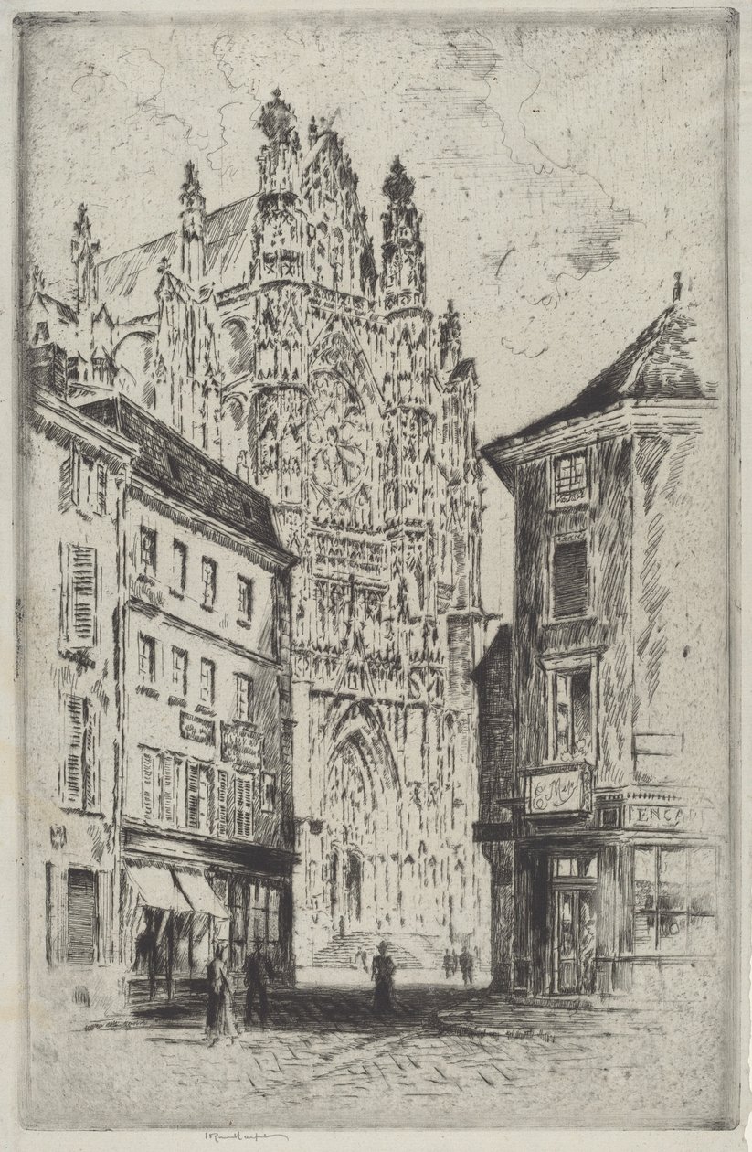 Transept, Beauvais autorstwa Joseph Pennell