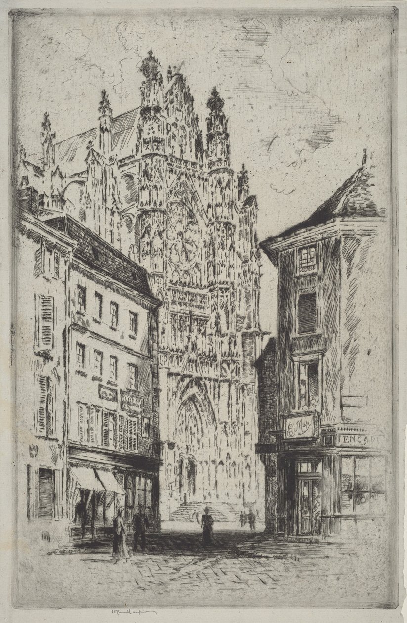 Transept, Beauvais autorstwa Joseph Pennell