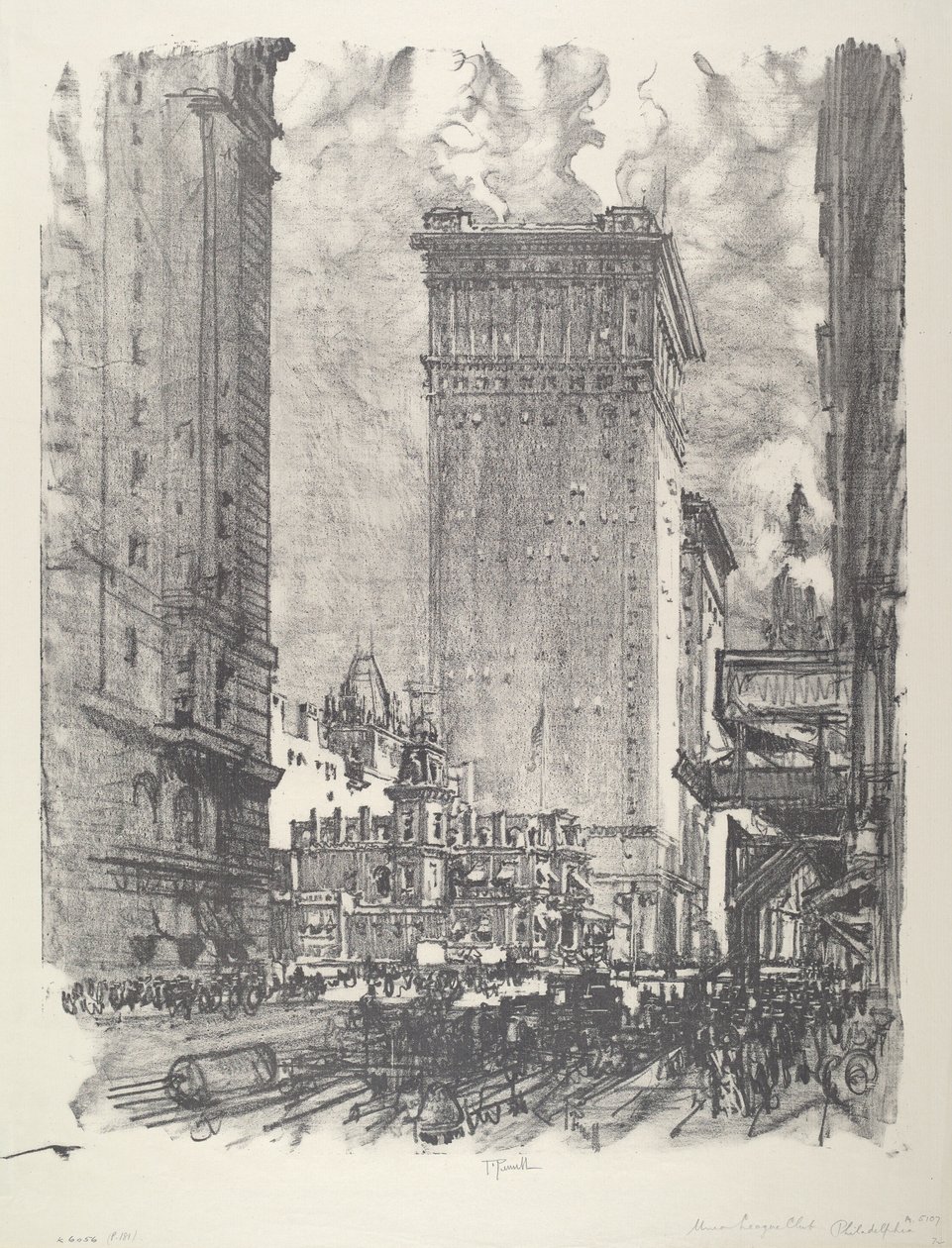 Liga Unii, 1912. autorstwa Joseph Pennell