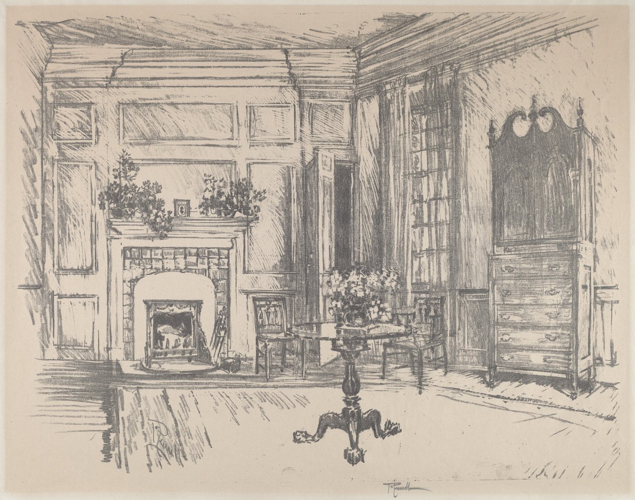 Wieczernik, Stenton autorstwa Joseph Pennell