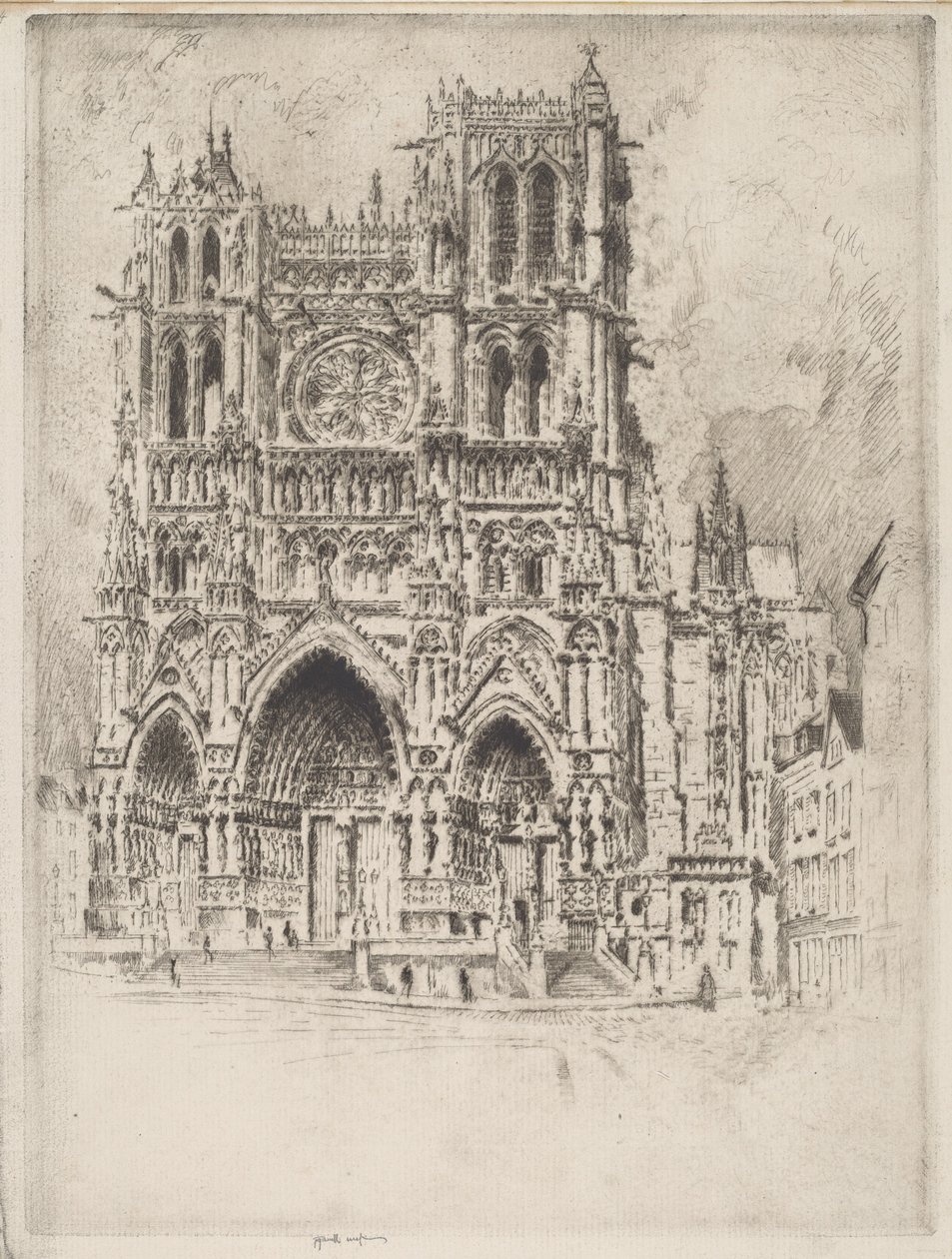 Front Zachodni, Amiens autorstwa Joseph Pennell