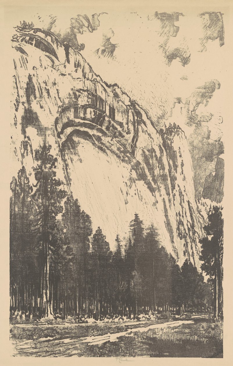 Dolina Yosemite autorstwa Joseph Pennell