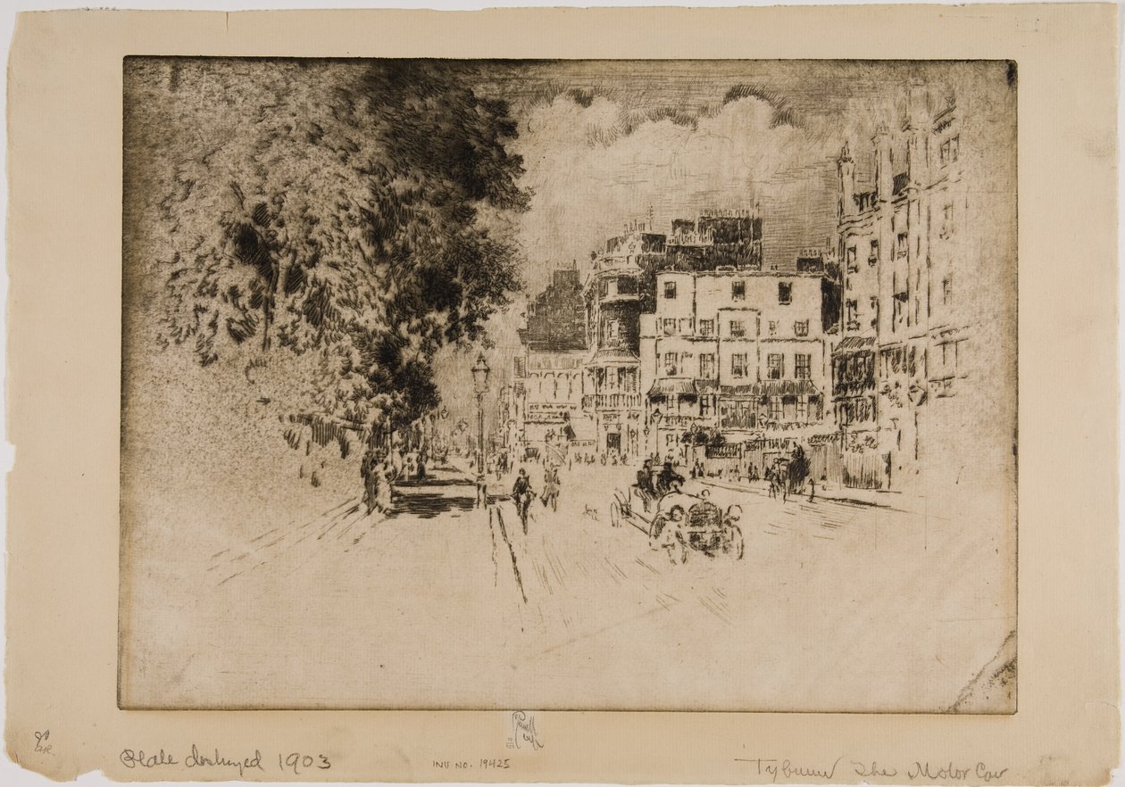 Tyburn, samochód silnikowy autorstwa Joseph Pennell