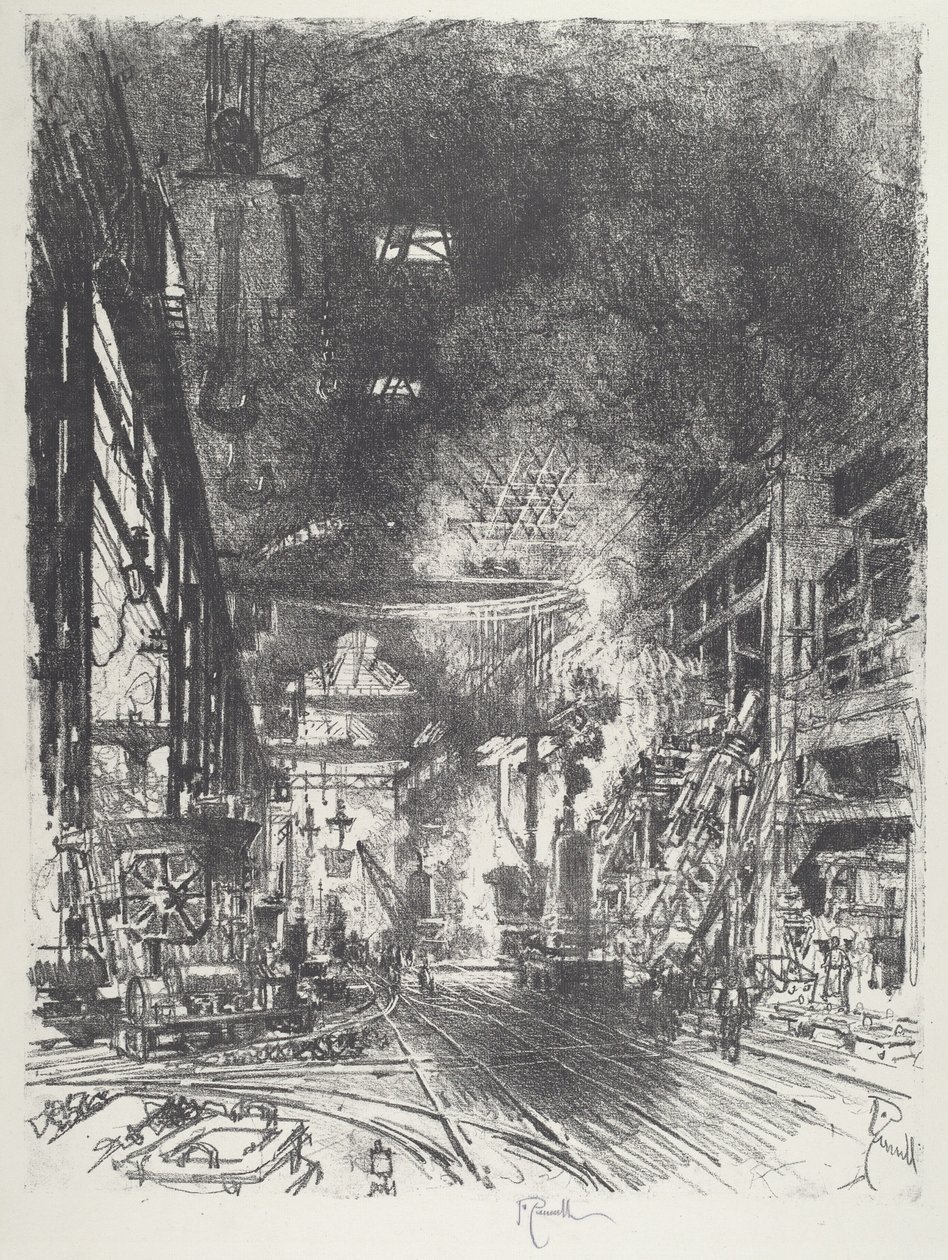 W Piecach, 1916. autorstwa Joseph Pennell