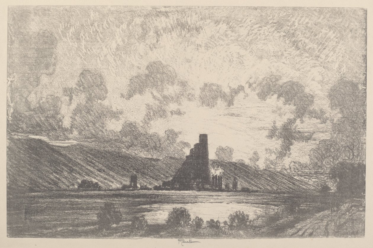 Zamki robocze, Wilkes Barre autorstwa Joseph Pennell