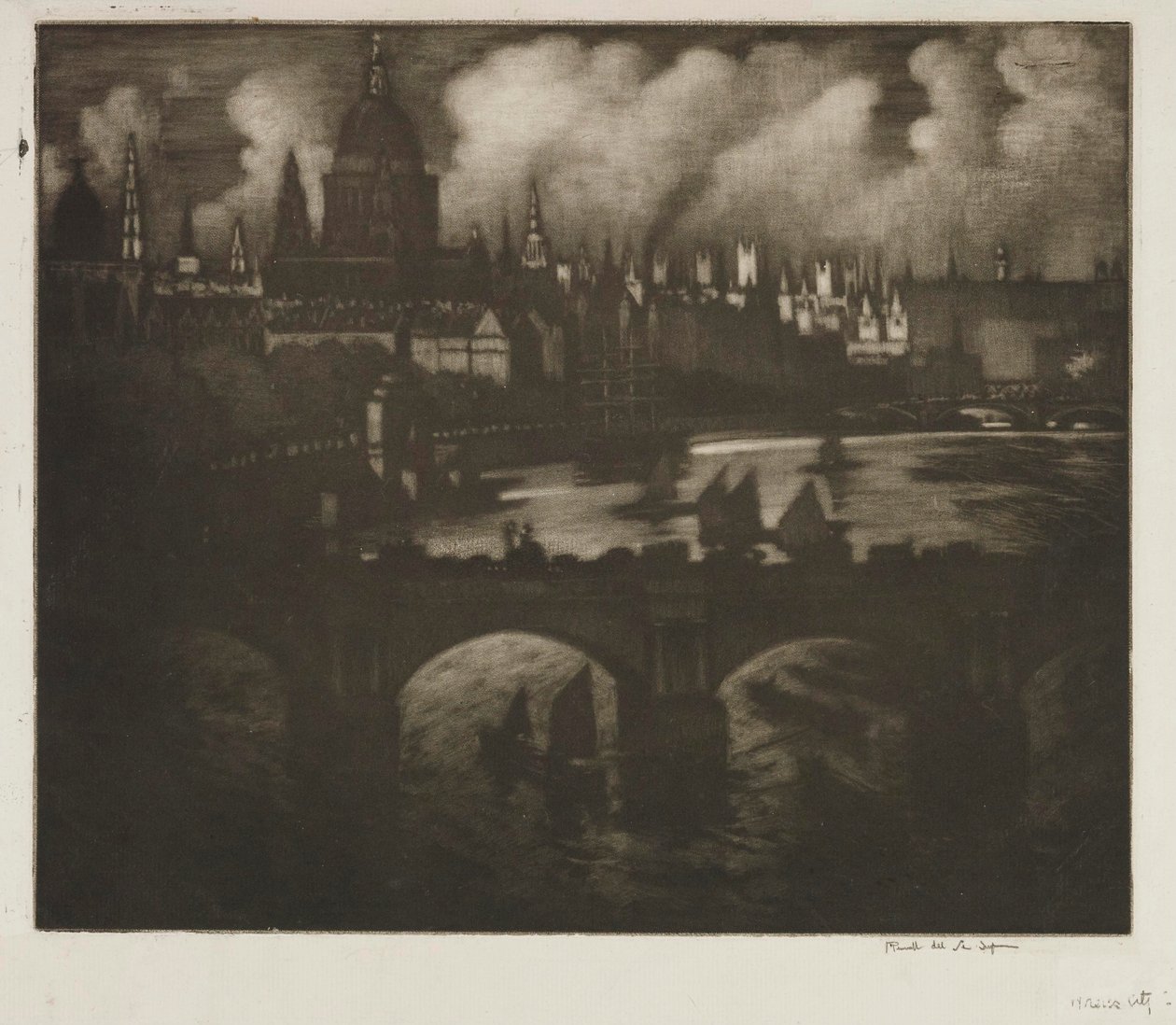 Miasto Wrena autorstwa Joseph Pennell