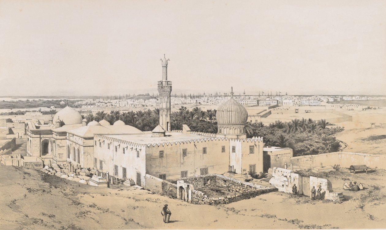 98. Meczet Nabedemian, Aleksandria, 1843., 1843 autorstwa Joseph Philibert Girault De Prangey