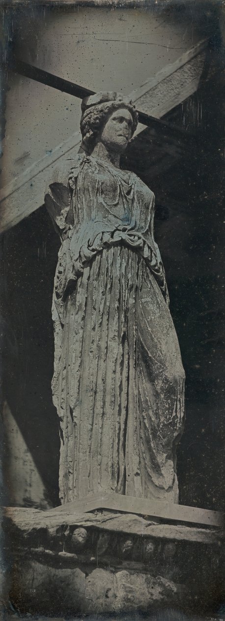 Kariatyda, Erechtejon, Ateny, 1842. autorstwa Joseph Philibert Girault De Prangey