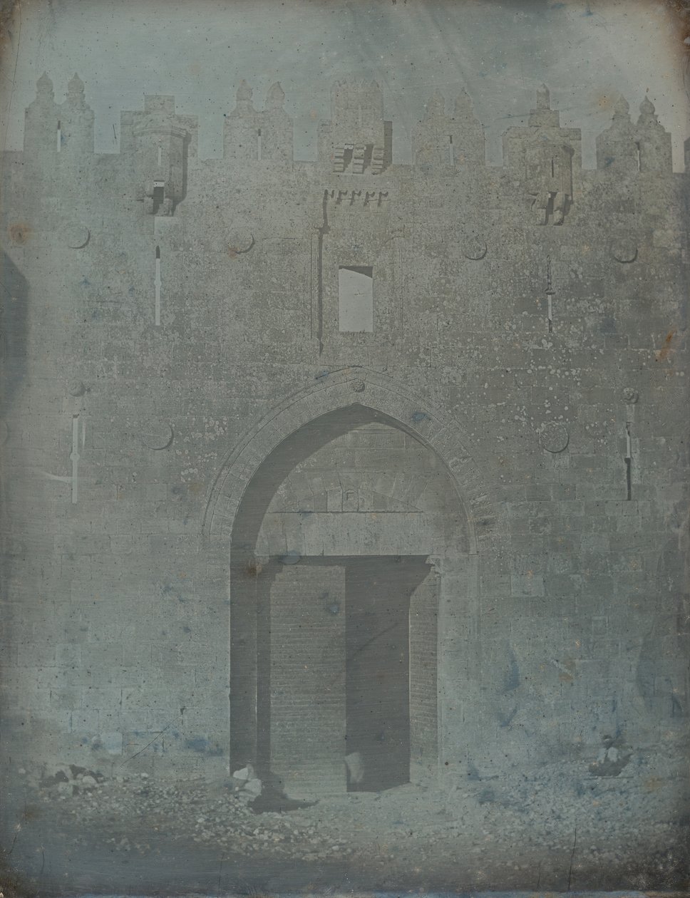 Brama Damaszku, Jerozolima, 1842-44. autorstwa Joseph Philibert Girault De Prangey
