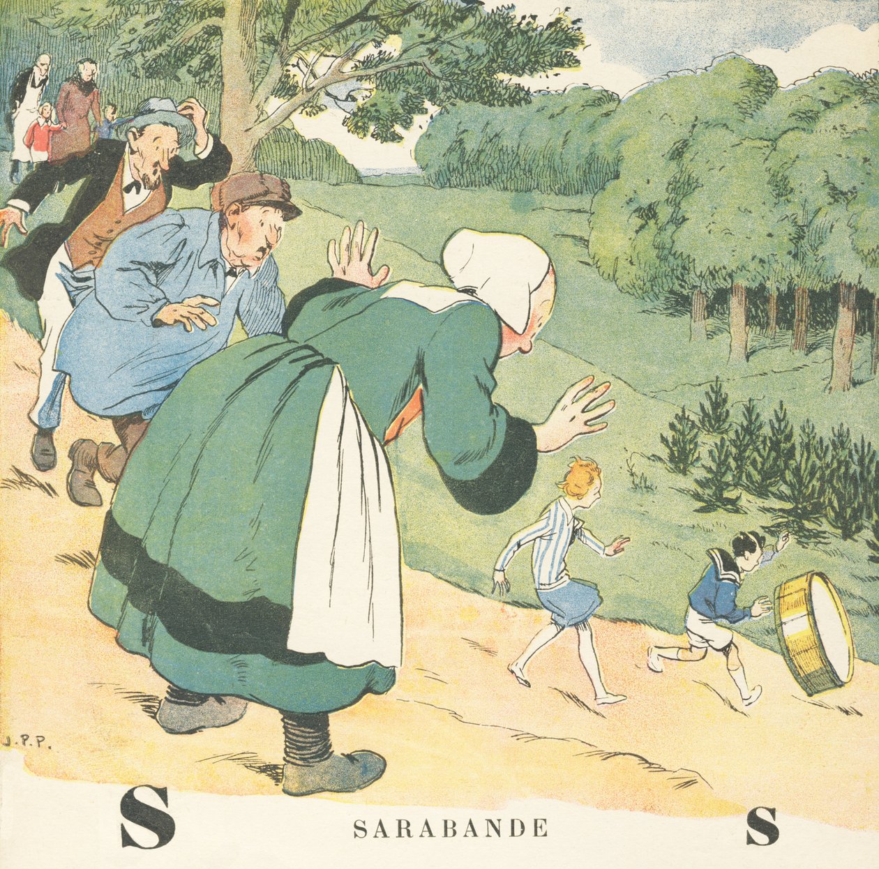 S: Sarabande autorstwa Joseph Porphyre Pinchon