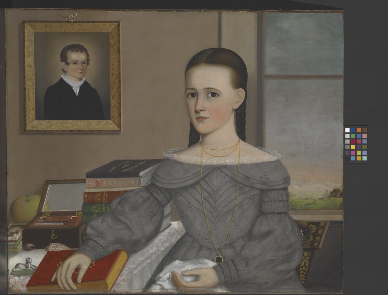 Portret Marie Jane Andrew, data nieznana (olej na płótnie) autorstwa Joseph R. Mason