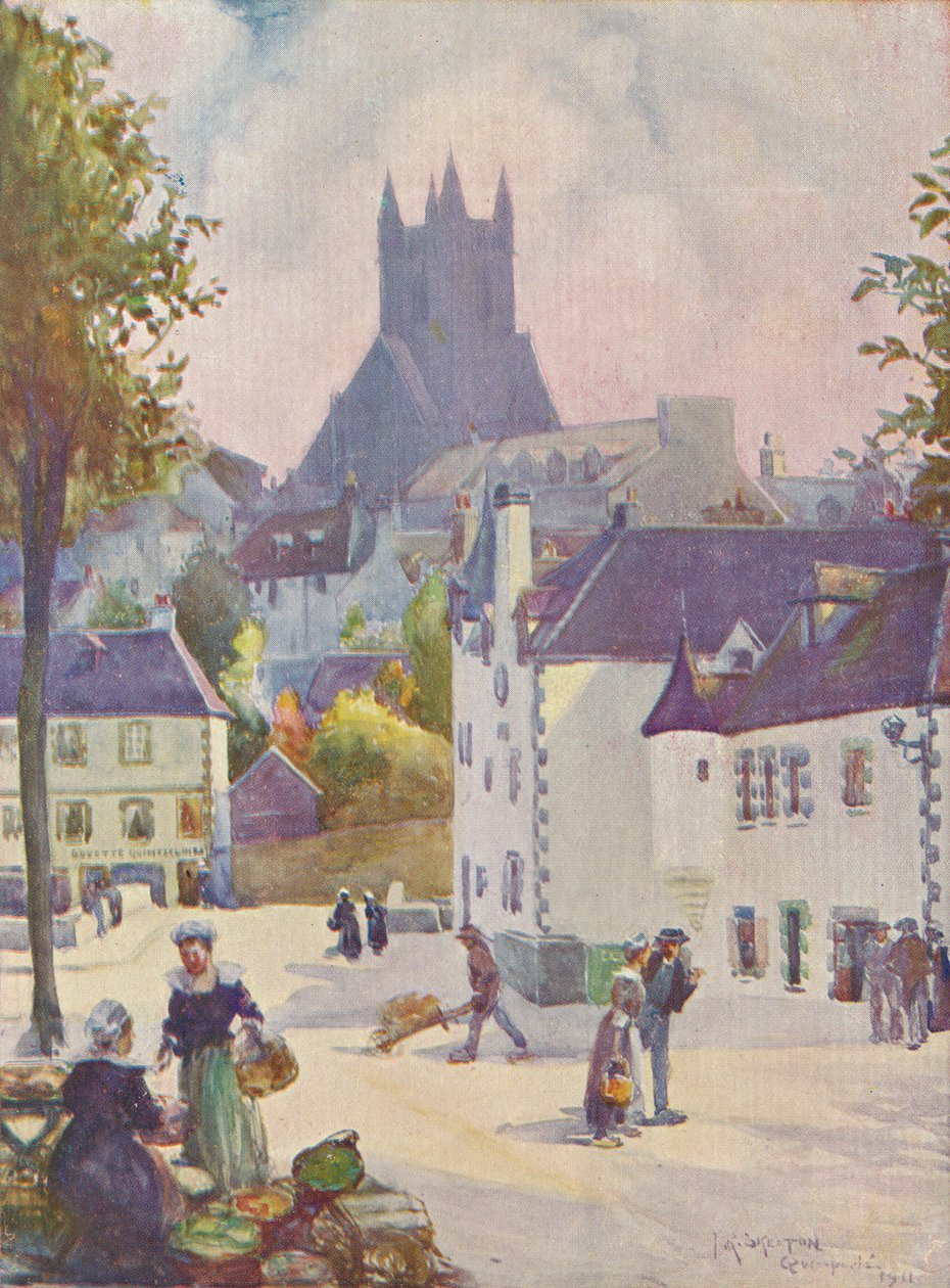 Wiosna w Bretanii Quimperlé, 1911, 1913 autorstwa Joseph Ratcliffe Skelton