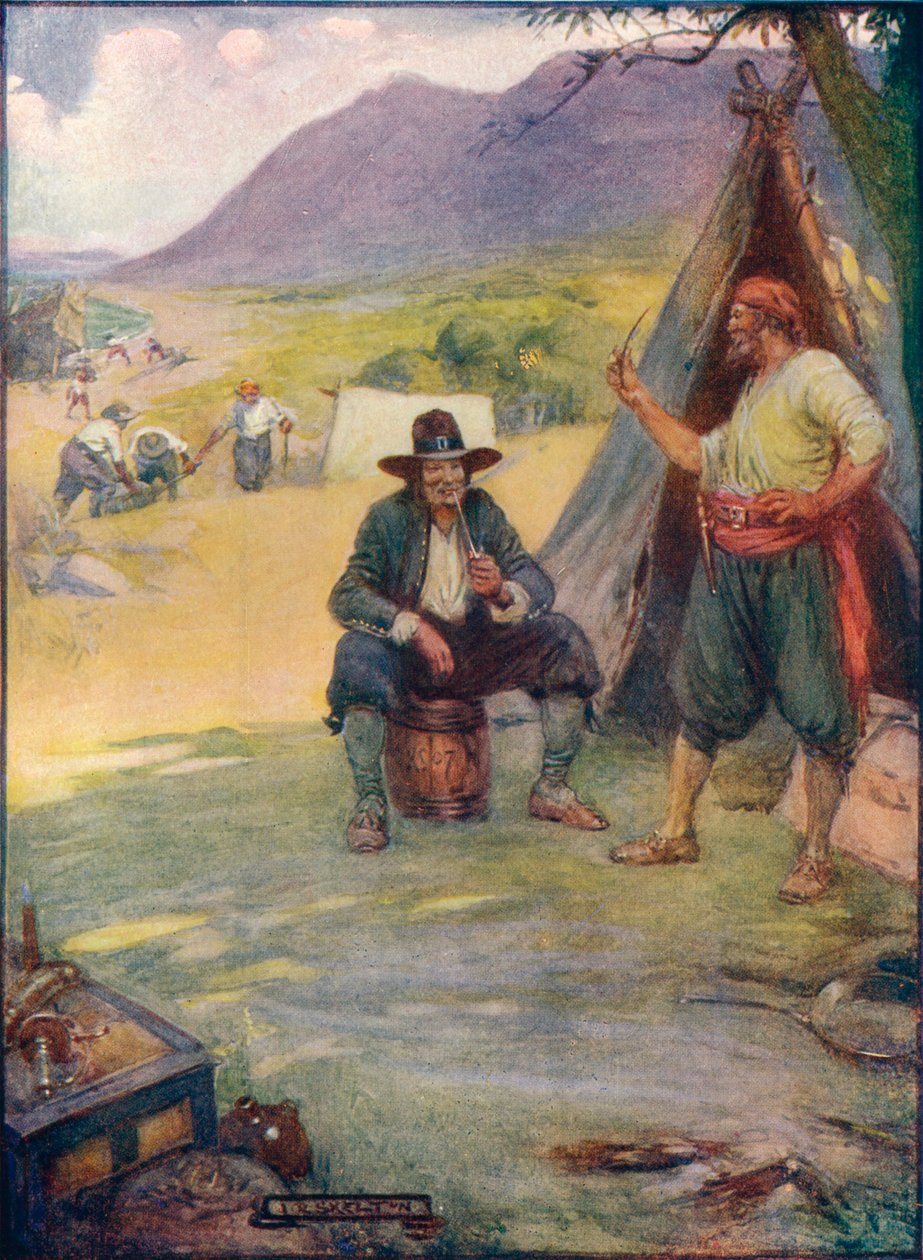Tam, gdzie teraz stoi Wielkie Miasto Kapsztadu, rozstawili namioty i chaty, ok. 1908, ok. 1920 r. autorstwa Joseph Ratcliffe Skelton