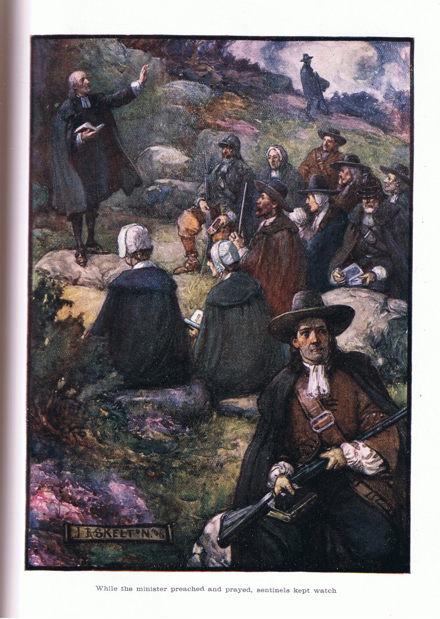 Podczas gdy kaznodzieje głosili i modlili się, strażnicy czuwali, 1910 autorstwa Joseph Ratcliffe Skelton