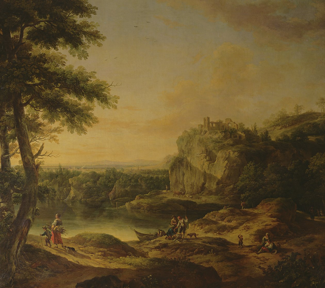 Scena krajobrazowa, autorstwa Joseph Rosa or Roos
