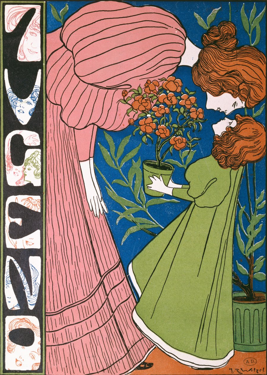 Objęcie Matki i Dziecka, z Jugend, 3 października 1896 r. autorstwa Joseph Rudolf Witzel