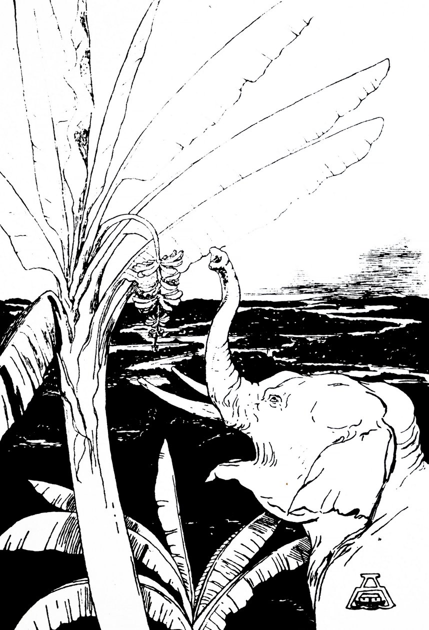 ilustracja przedstawiająca słonia autorstwa Kiplinga (rycina) autorstwa Joseph Rudyard Kipling