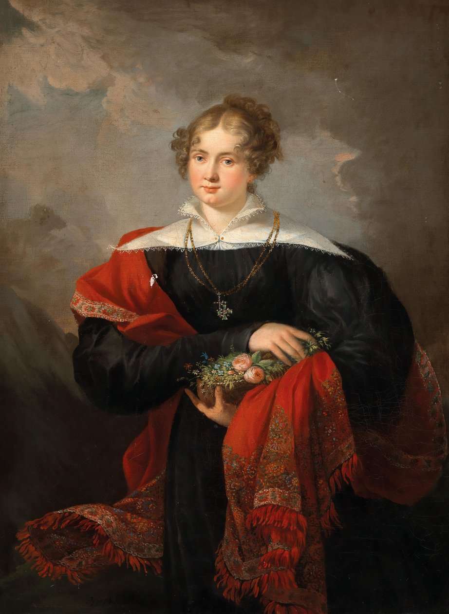 Joseph Salomon Portret damy 1852 autorstwa Joseph Salomon
