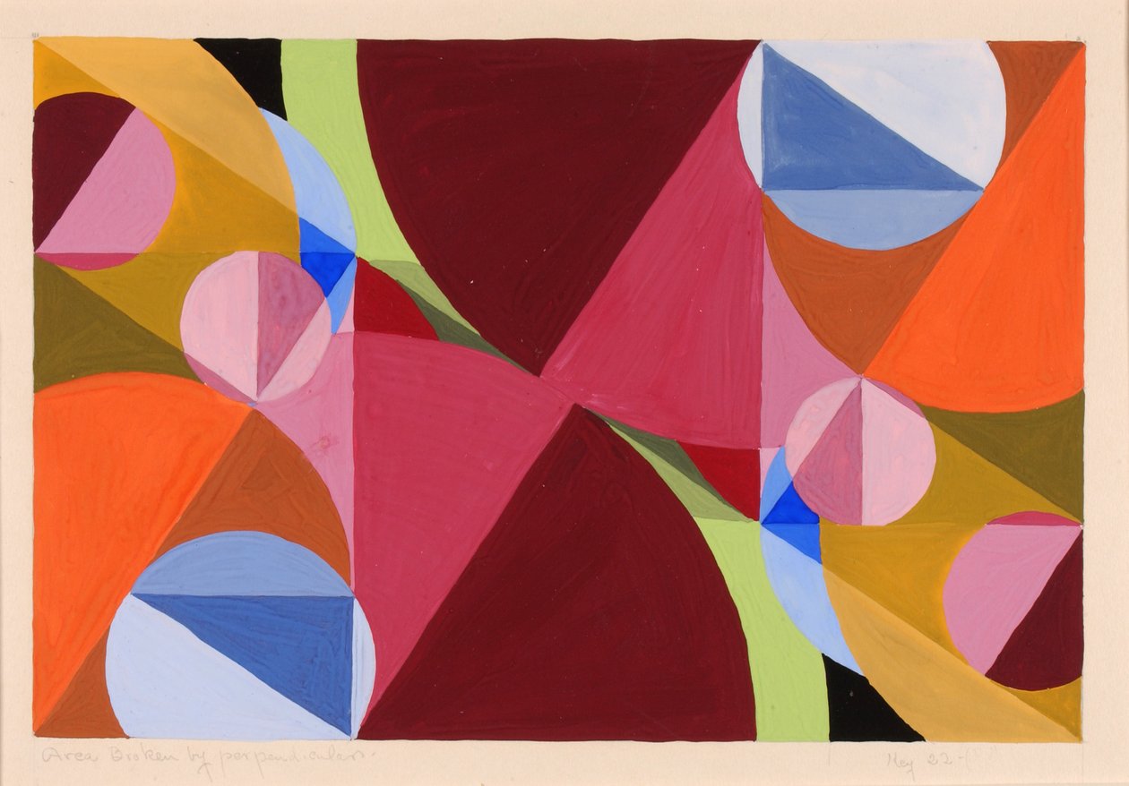 Obszar przełamany pionami, ca. 1934. autorstwa Joseph Schillinger