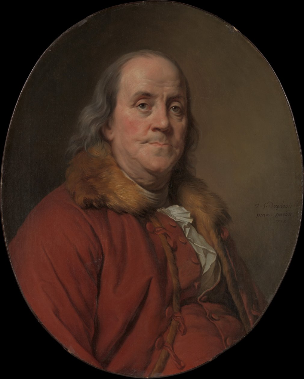Benjamin Franklin autorstwa Joseph Siffred Duplessis