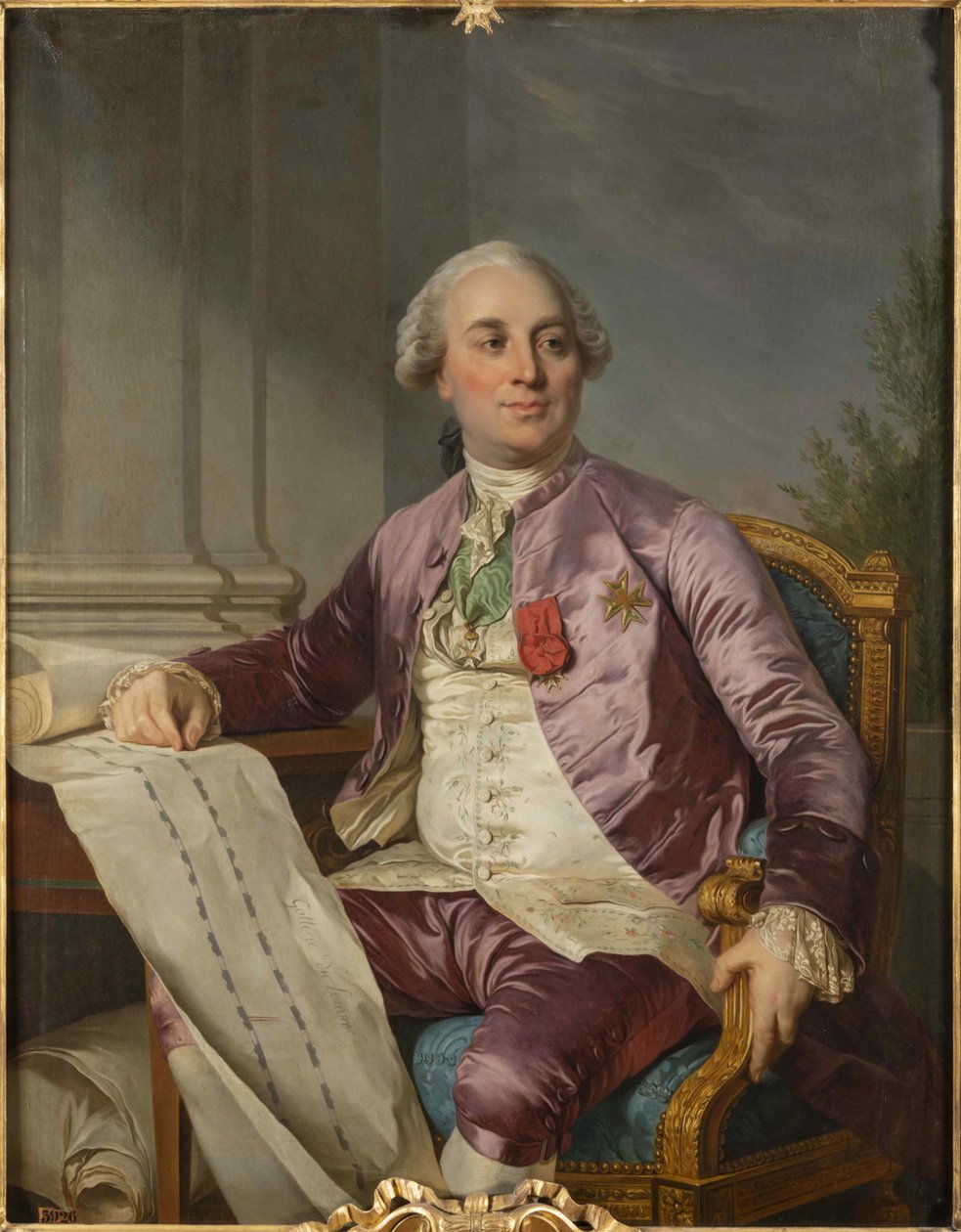 Charles Claude Flahaut de La Billarderie, hrabia Angiviller 1730-1809, 1779. autorstwa Joseph Siffred Duplessis
