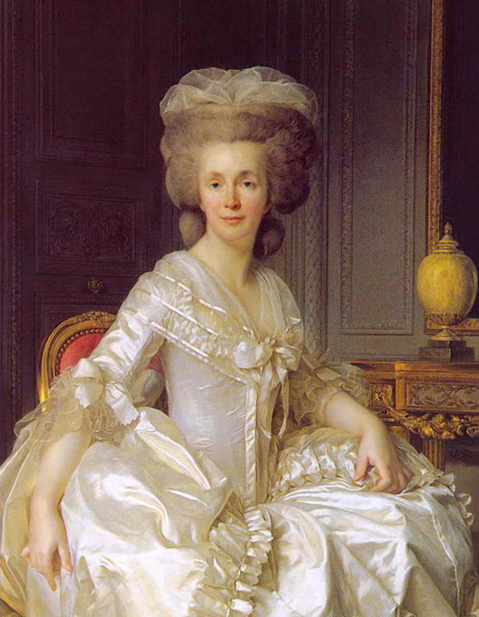 Francuski: Portret Suzanne Curchod (Madame Jacques Necker) autorstwa Joseph Siffred Duplessis