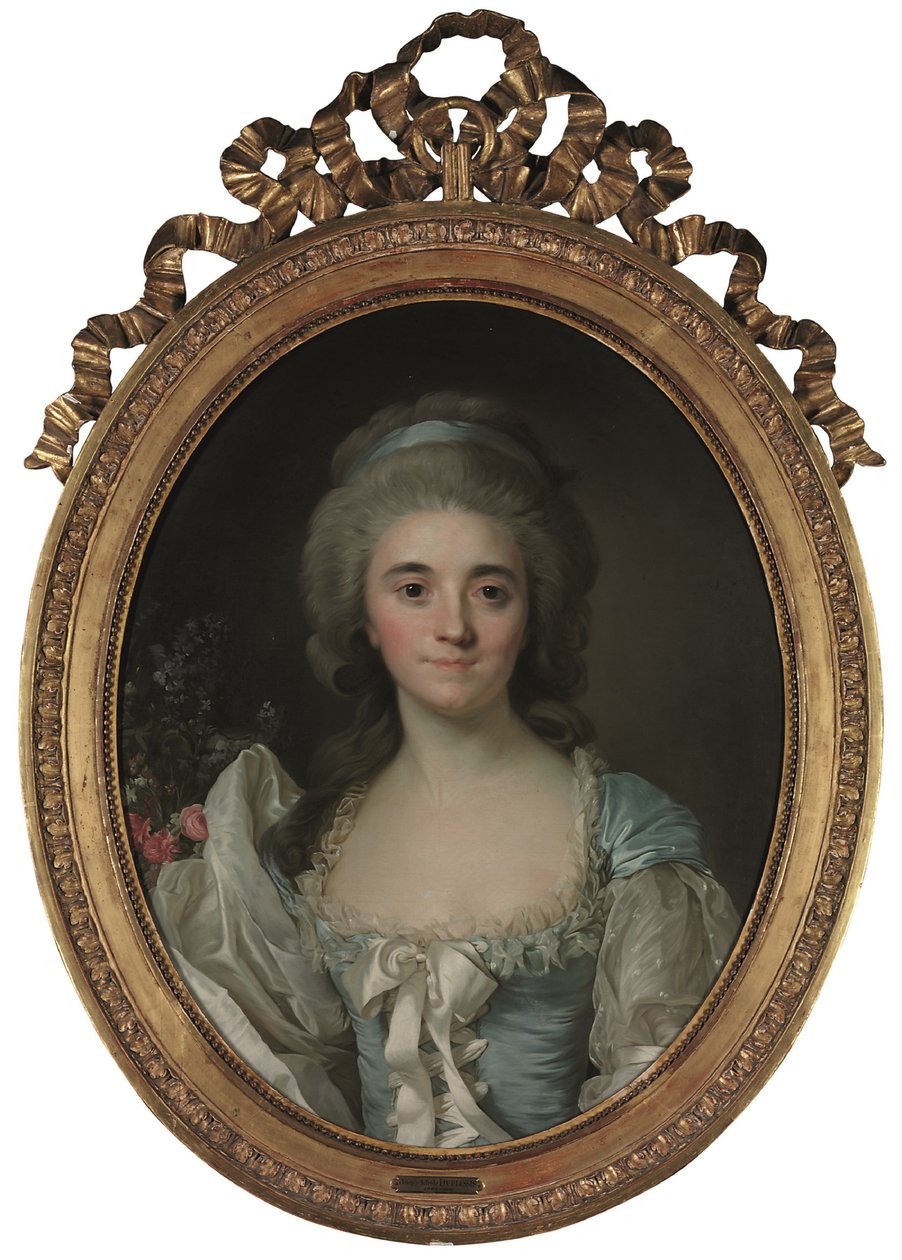Portret Comtesse de Provence (1753-1810) (olej na płótnie) autorstwa Joseph Siffred Duplessis