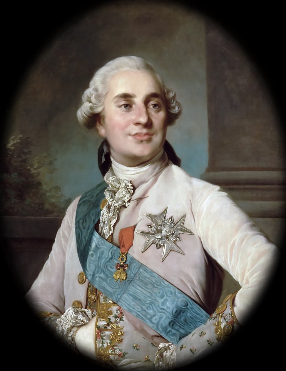 Portret króla Ludwika XVI 1754-1793 autorstwa Joseph Siffred Duplessis
