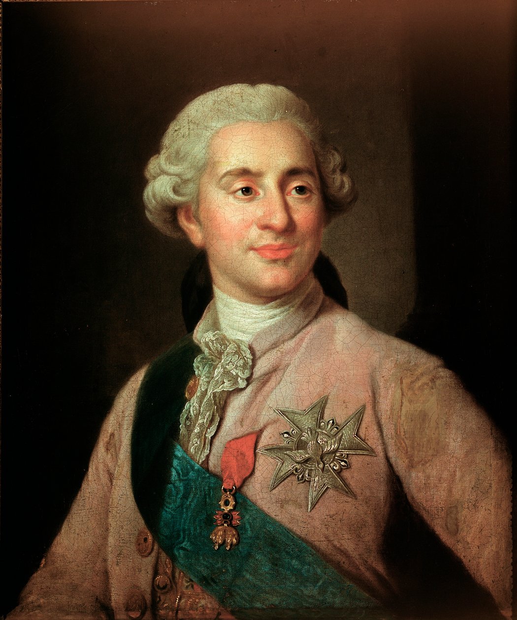 Portret króla Francji Ludwika XVI (1754-1793) noszącego insygnia Orderu Złotego Runa Obraz Josepha Siffreda Duplessisa (1725-1802) (Joseph-Siffred, Joseph Siffrede, Joseph-Siffrede, Joseph Siffrein, Joseph- Siffrein) XVIII w. M autorstwa Joseph Siffred Duplessis