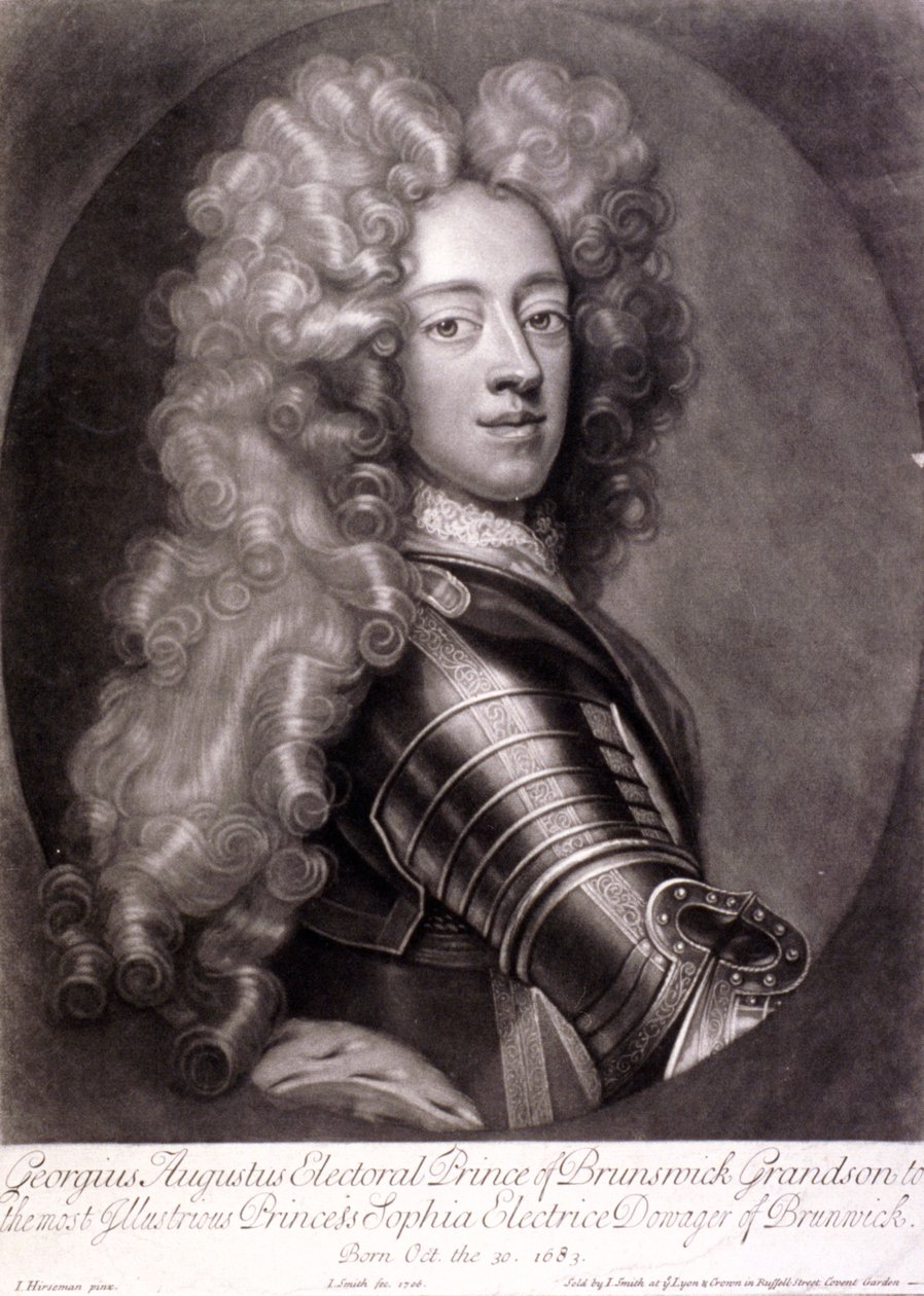 Jerzy II, król Wielkiej Brytanii, 1706 autorstwa Joseph Smith