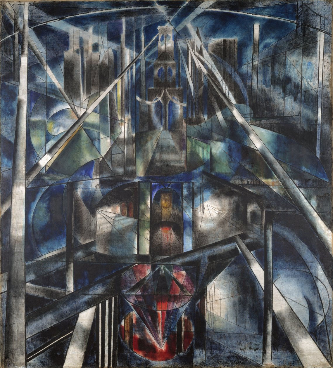 Most Brookliński autorstwa Joseph Stella