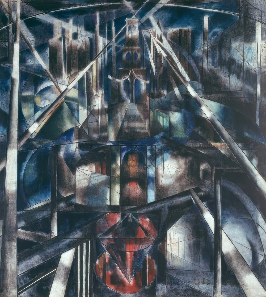 Most Brookliński autorstwa Joseph Stella