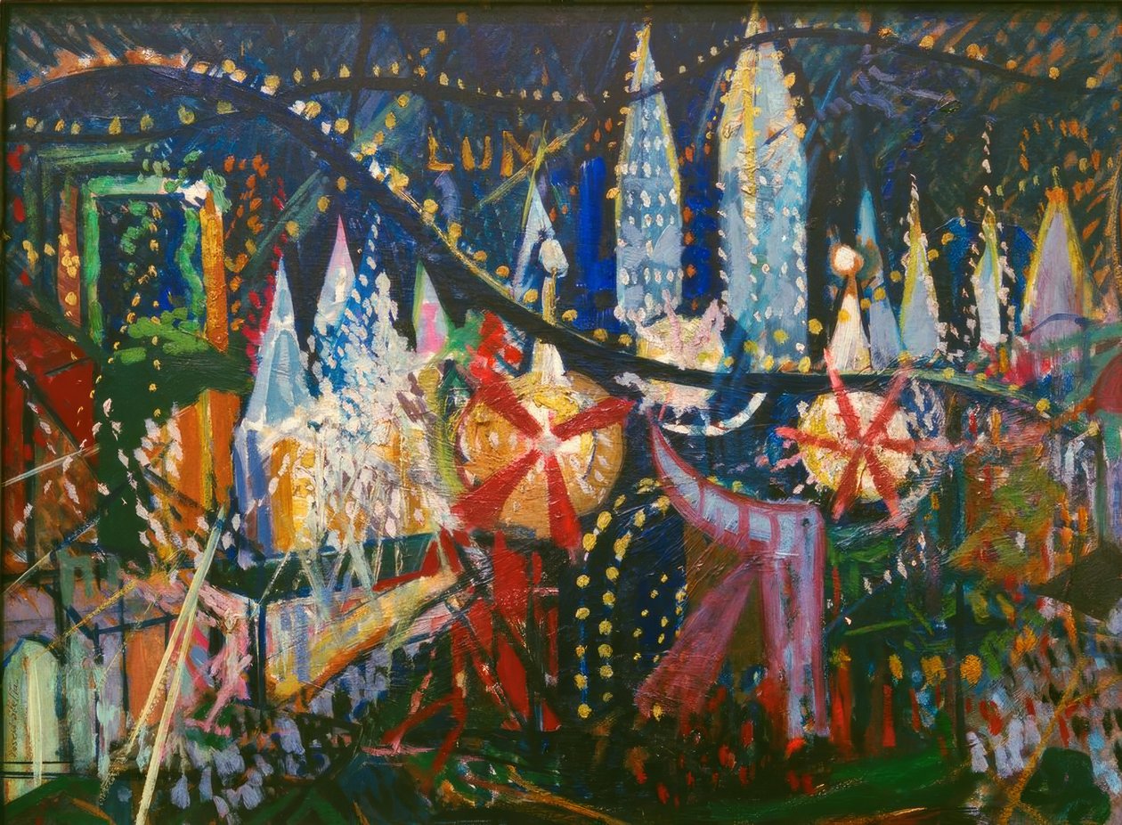 Luna Park autorstwa Joseph Stella