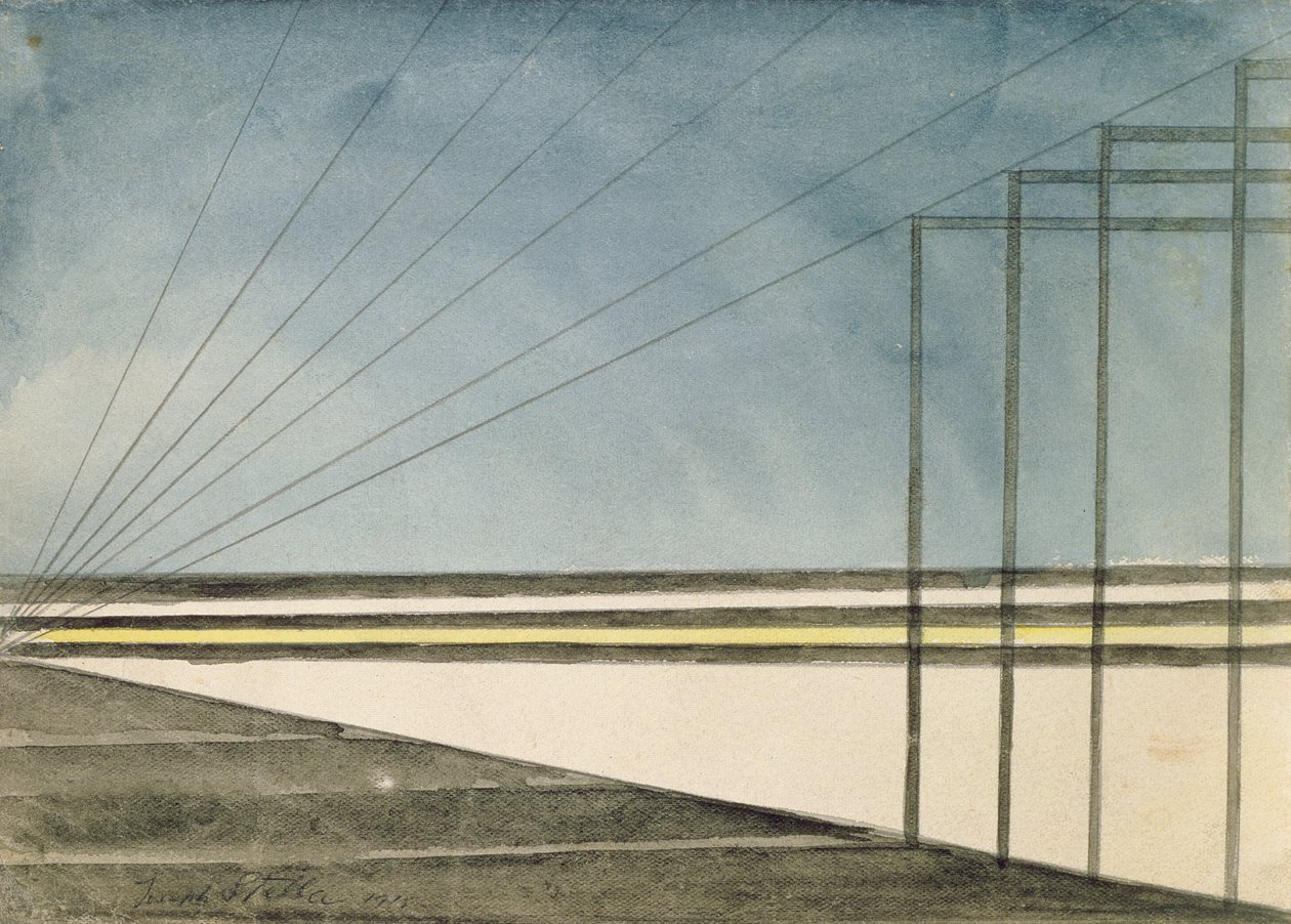 Słupy telegraficzne autorstwa Joseph Stella