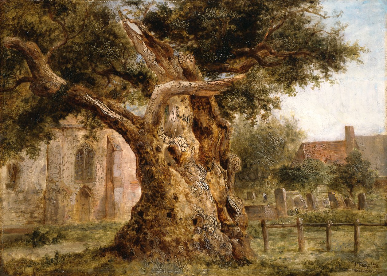 Stary dąb, 1870 autorstwa Joseph Thors