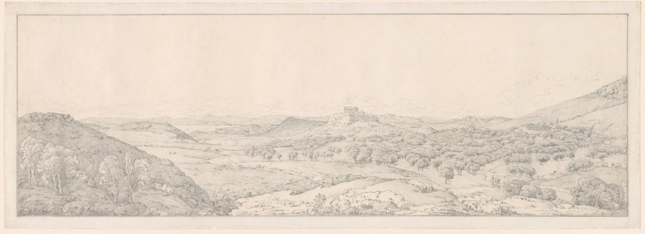 Panorama w kierunku Aten z Ogrodu Afrodyty autorstwa Joseph Thürmer